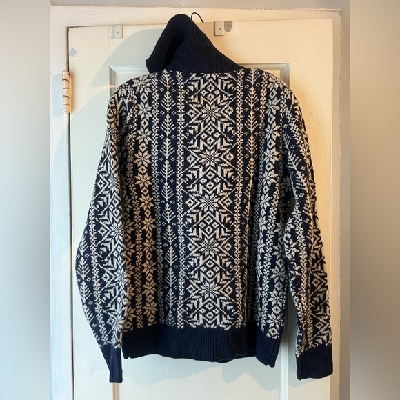 NWT J. Crew Fair Isle Lambswool Half-Zip Sweater S - Picture 6 of 10